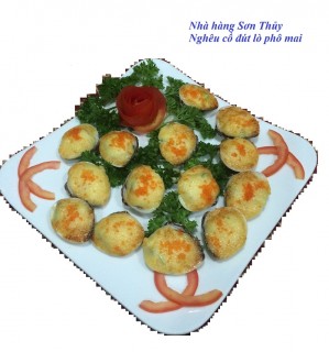 Nghêu cồ đút lò phô mai